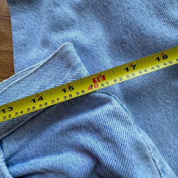 LEE VINTAGE x Womens Light Wash Faded Denim Mom Jeans Size 32" waist 80s 90s - Picture 4 of 8